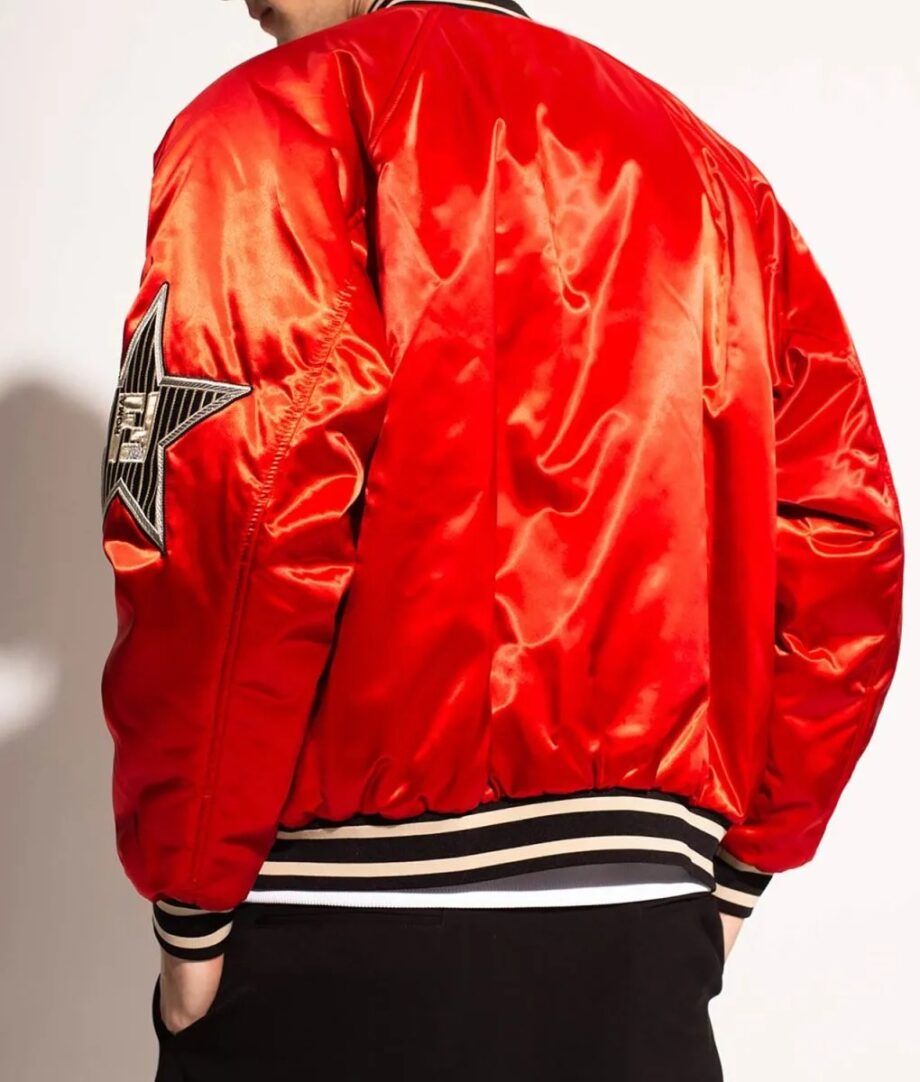Fendi Red Bomber Jacket