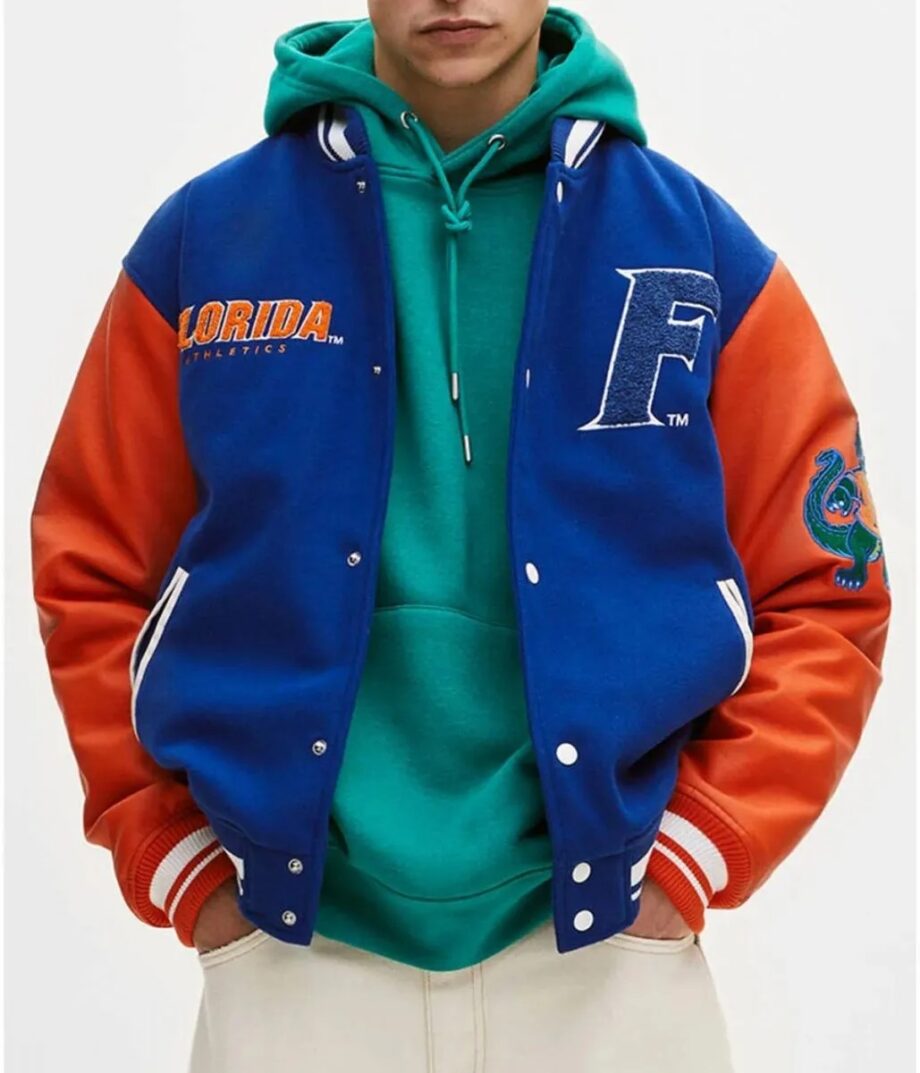Florida Gators Letterman Royal Blue & Orange Jacket