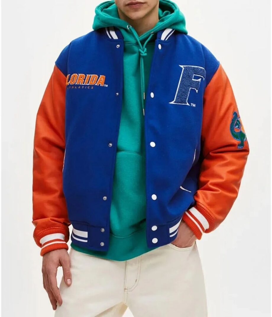 Florida Gators Letterman Royal Blue & Orange Jacket