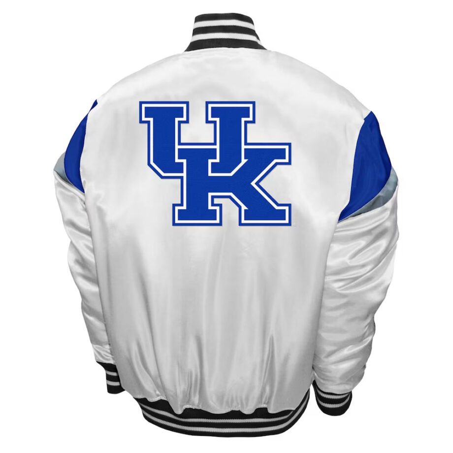 Kentucky Wildcats Power White Satin Jacket