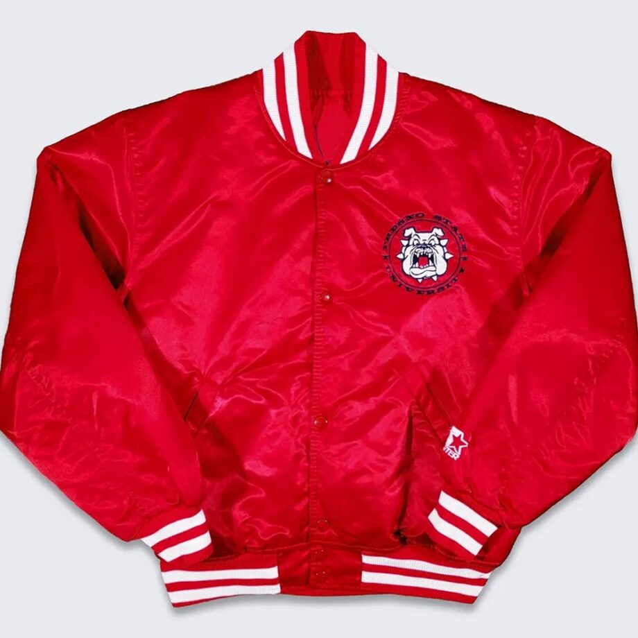 Fresno State Bulldogs Red Bomber Jacket