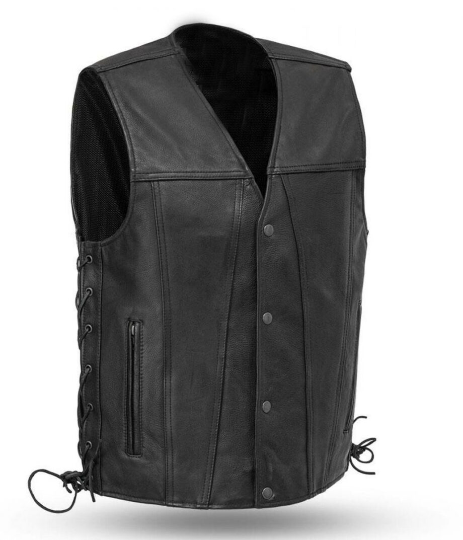 Mens Gambler Club Motorcycle Vest