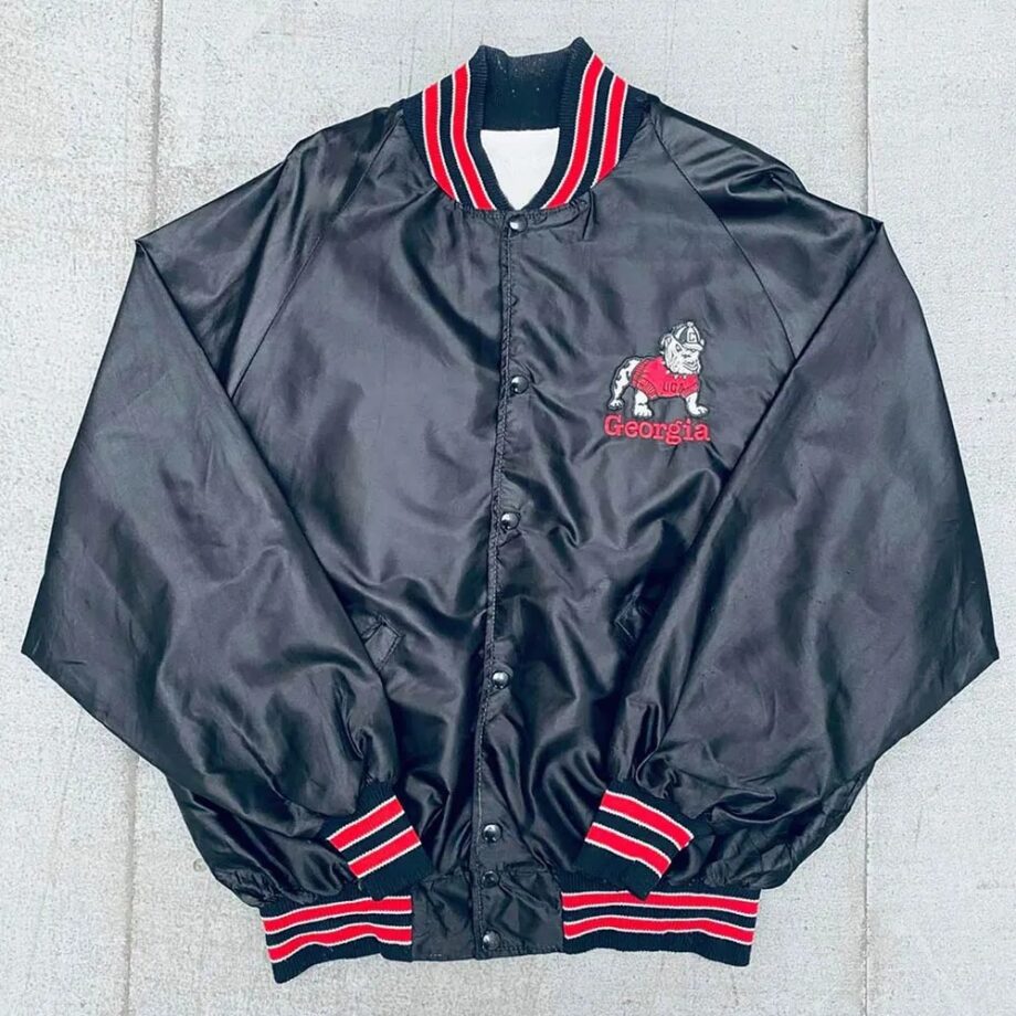 Georgia Bulldogs 1980 Blackout Satin Jacket