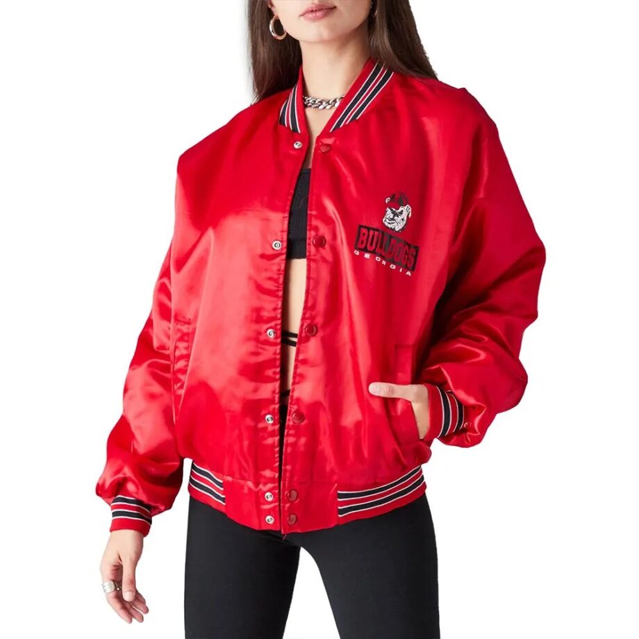 Georgia Bulldogs Red Bomber Jacket
