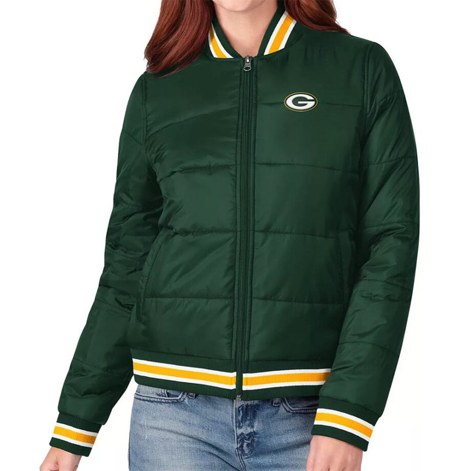 Green Bay Packers Field Goal Green Bomber Jacket