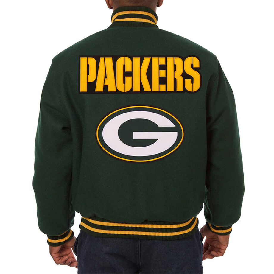 Green Bay Packers Varsity Green Wool Jacket