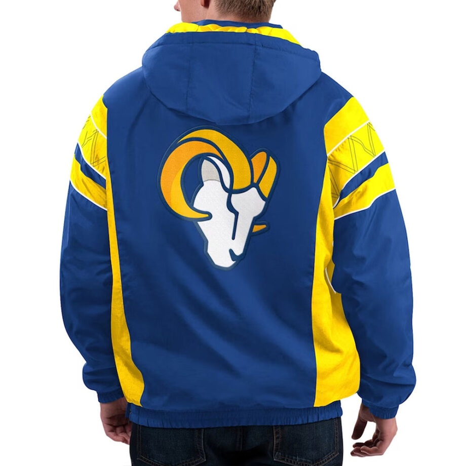 Home Team LA Rams Half-Zip Hoodie Jacket