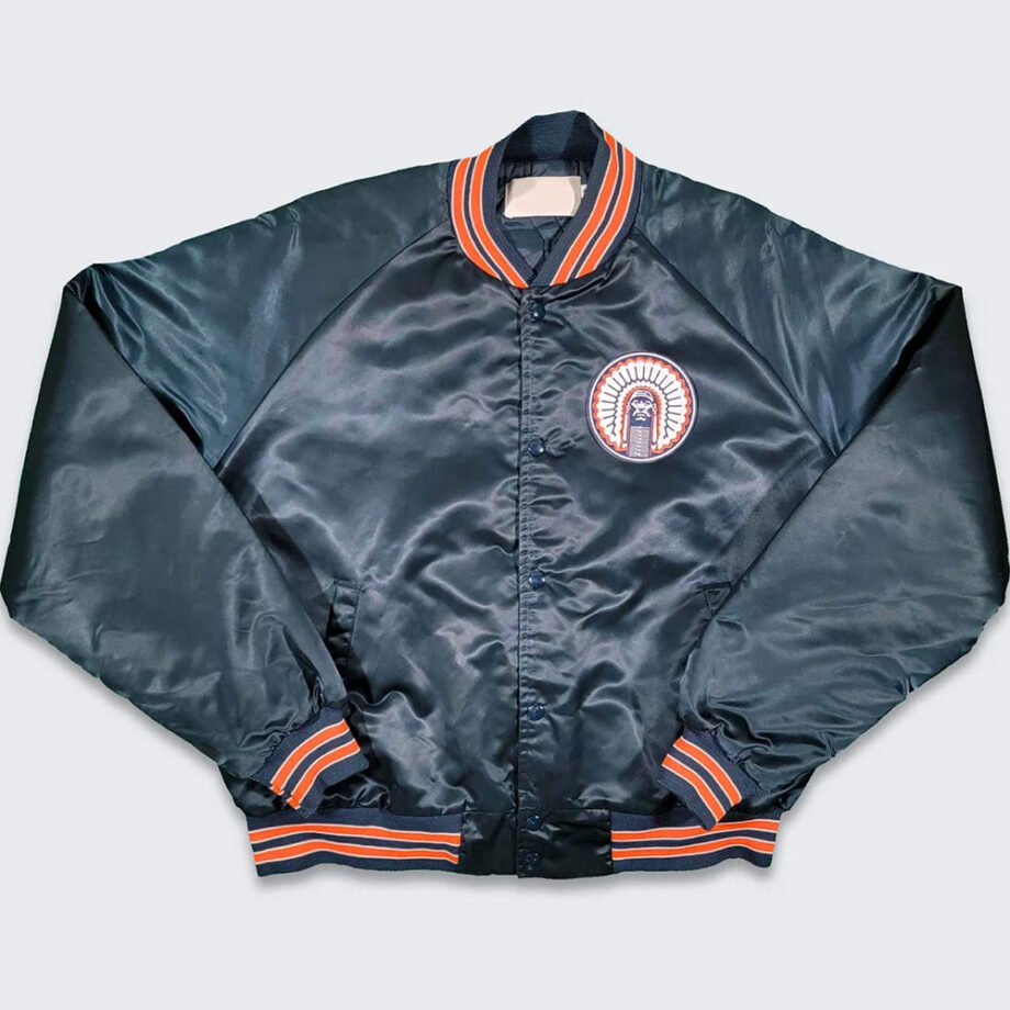 Vintage 80s Illinois Ilini Bomber Jacket