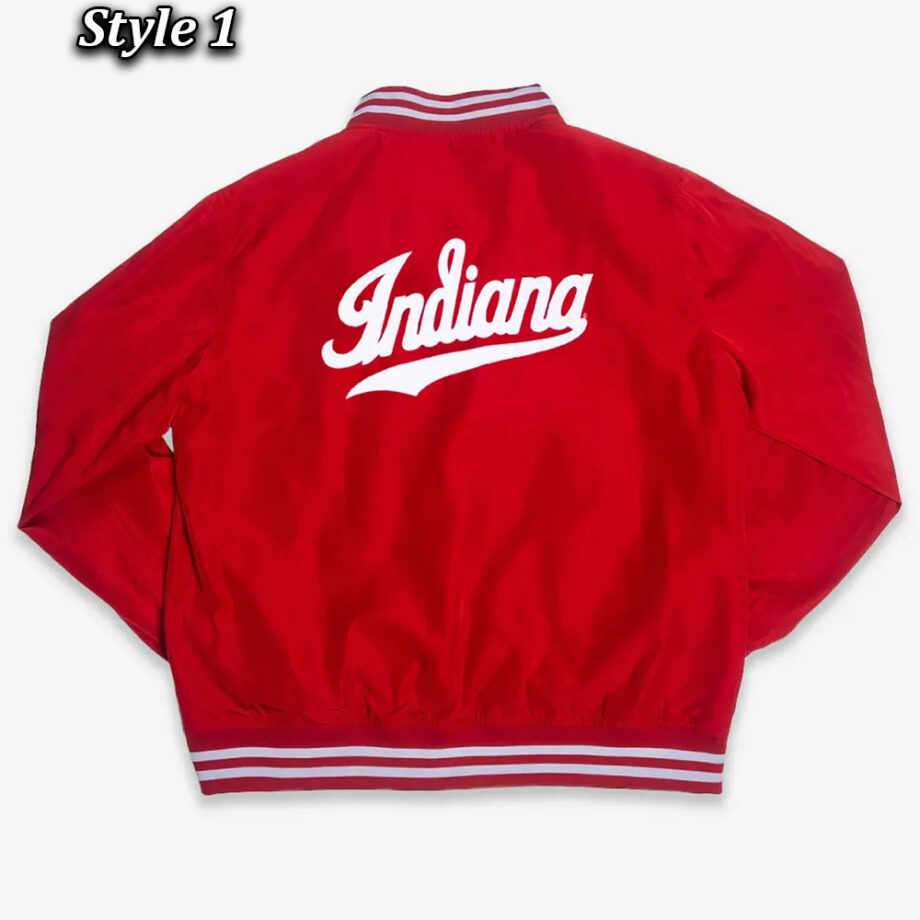 Indiana University Bloomington Red Bomber Jacket