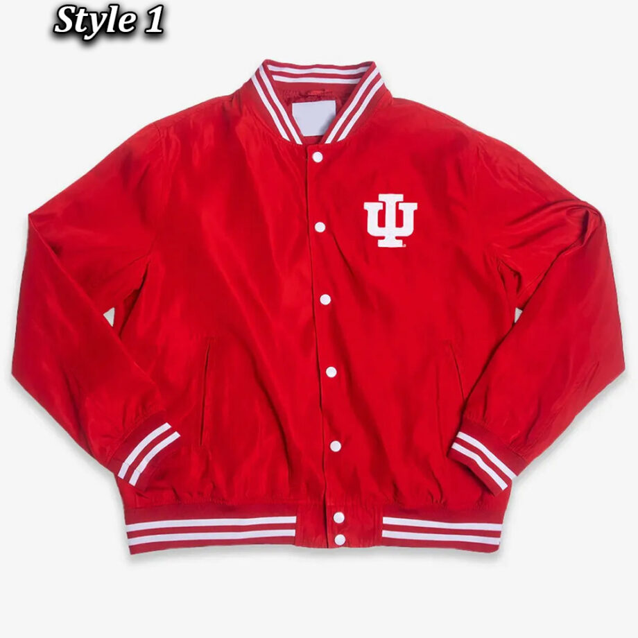 Indiana University Bloomington Red Bomber Jacket