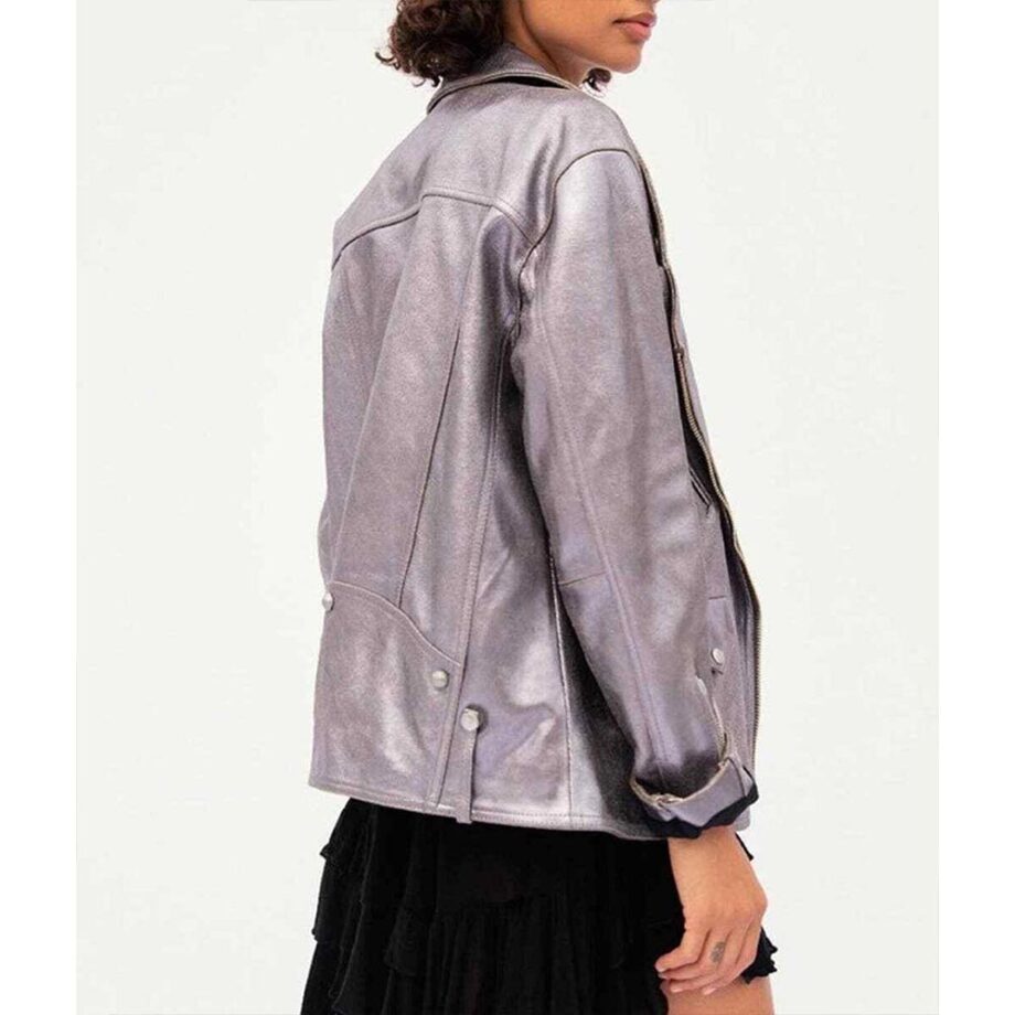 Womens Jealousy Leather Moto Jacket