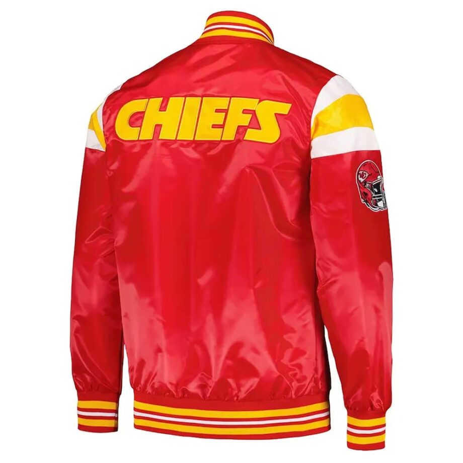 Kansas City Chiefs Red & Gold Varsity Satin Jacket