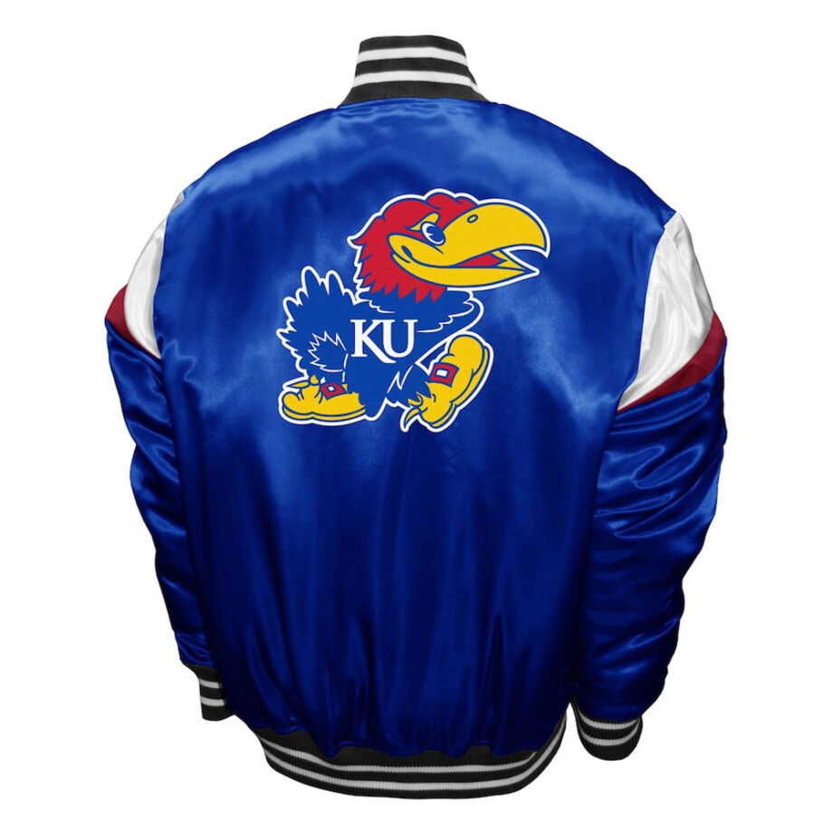 Kansas Jayhawks Power Powder Royal Satin Jacket