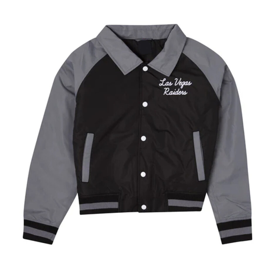 Las Vegas Raiders Black & Gray Throwback Jacket