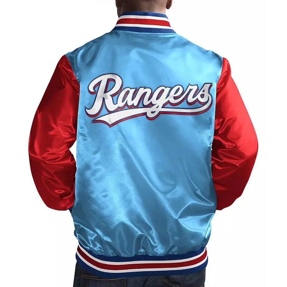 Light Blue/Red Texas Rangers Top Slugger Jacket