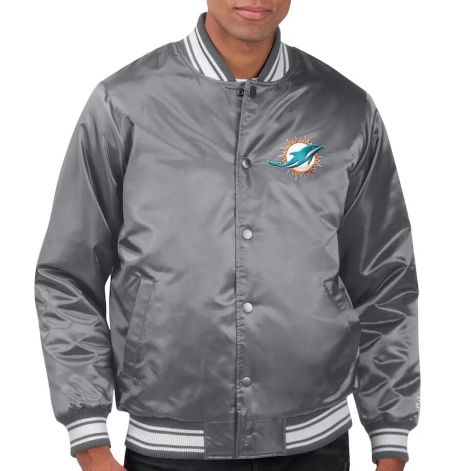 Miami Dolphins Locker Room Satin Jacket