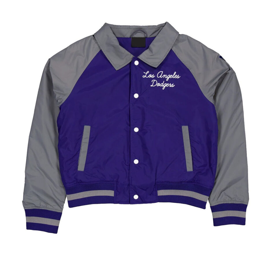 LA Dodgers Royal & Gray Throwback Jacket