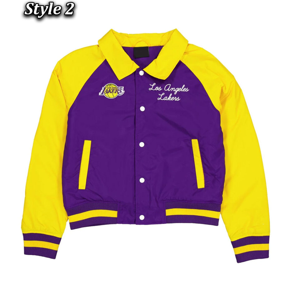 LA Lakers Purple & Gold Throwback Jacket