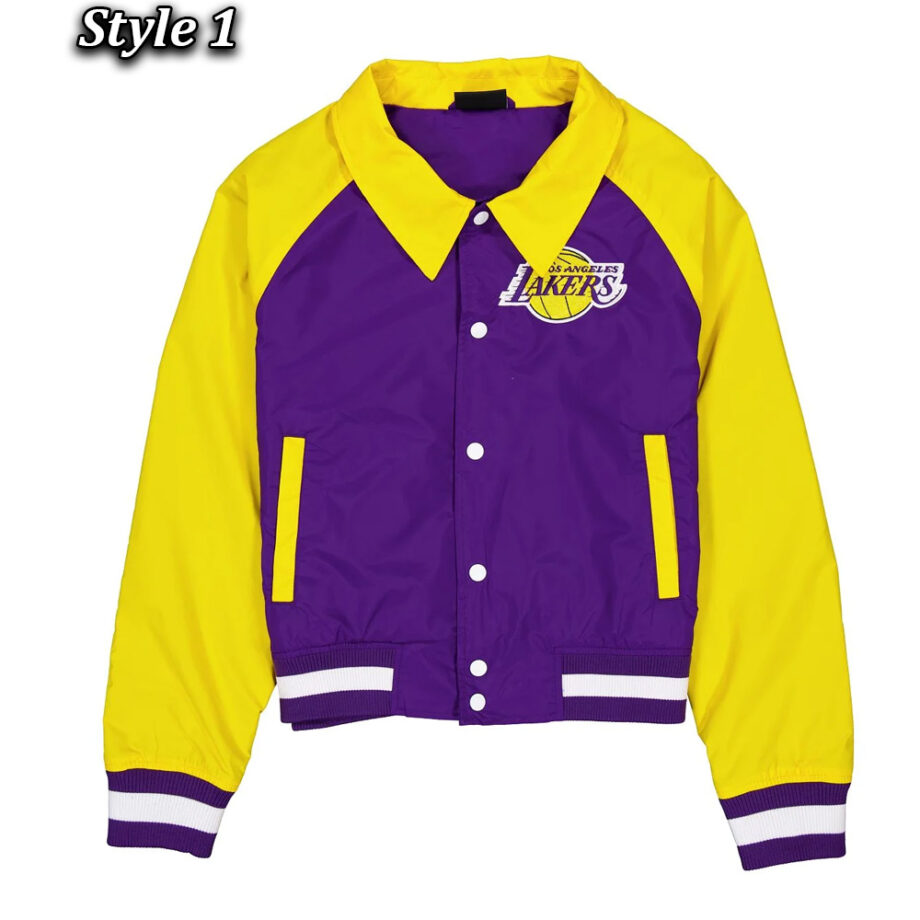 LA Lakers Purple & Gold Throwback Jacket