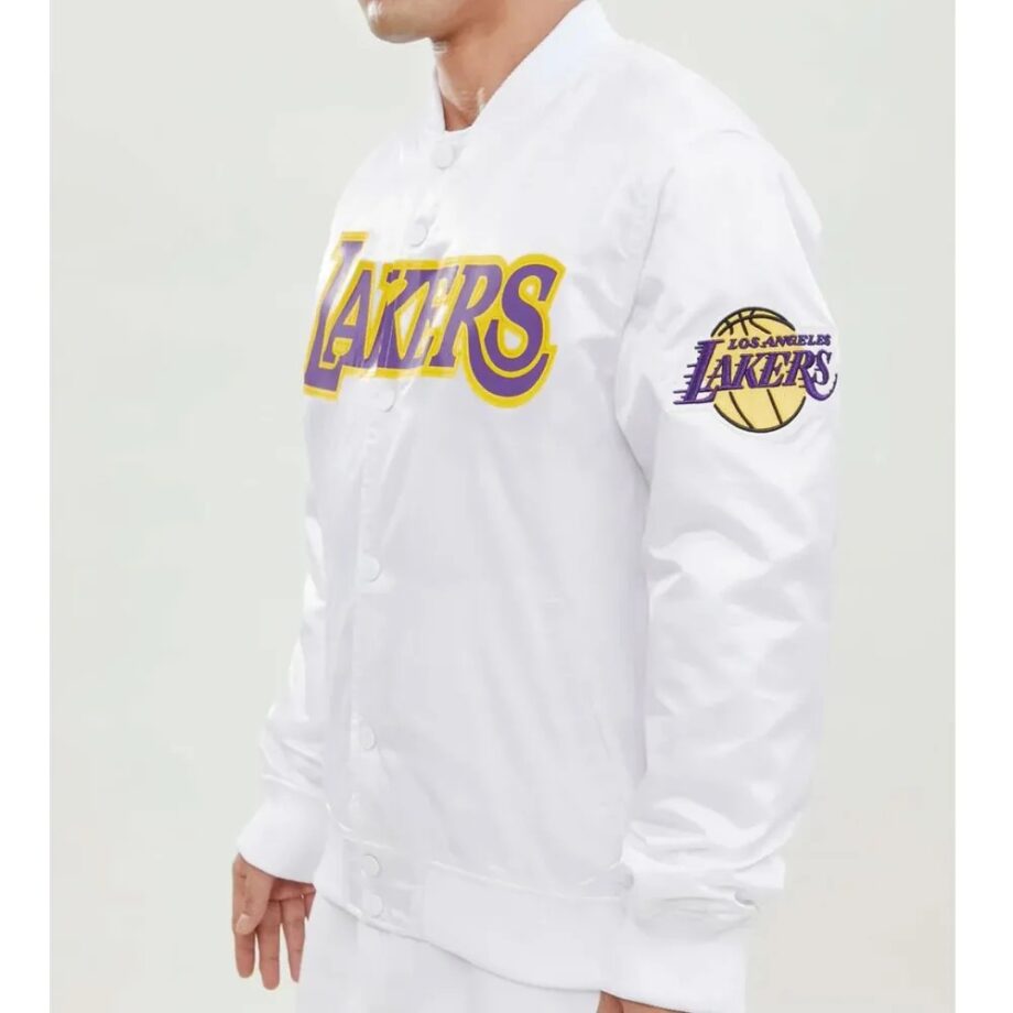 Wordmark Los Angeles Lakers Satin Jacket