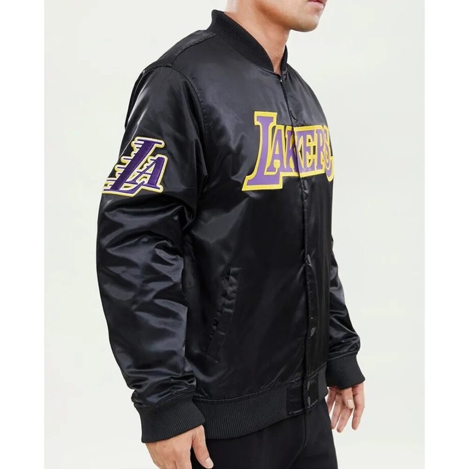 Wordmark Los Angeles Lakers Satin Jacket