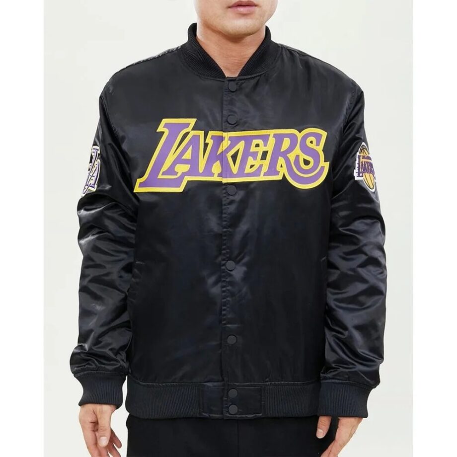 Wordmark Los Angeles Lakers Satin Jacket