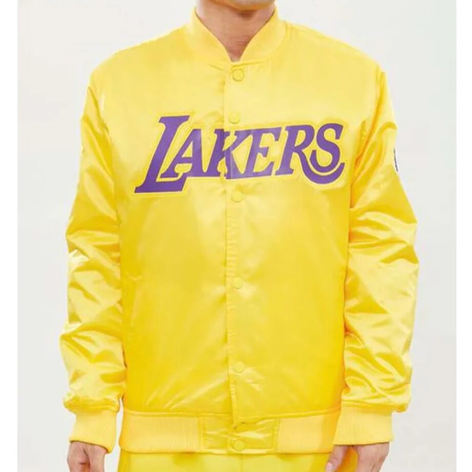 Wordmark Los Angeles Lakers Satin Jacket