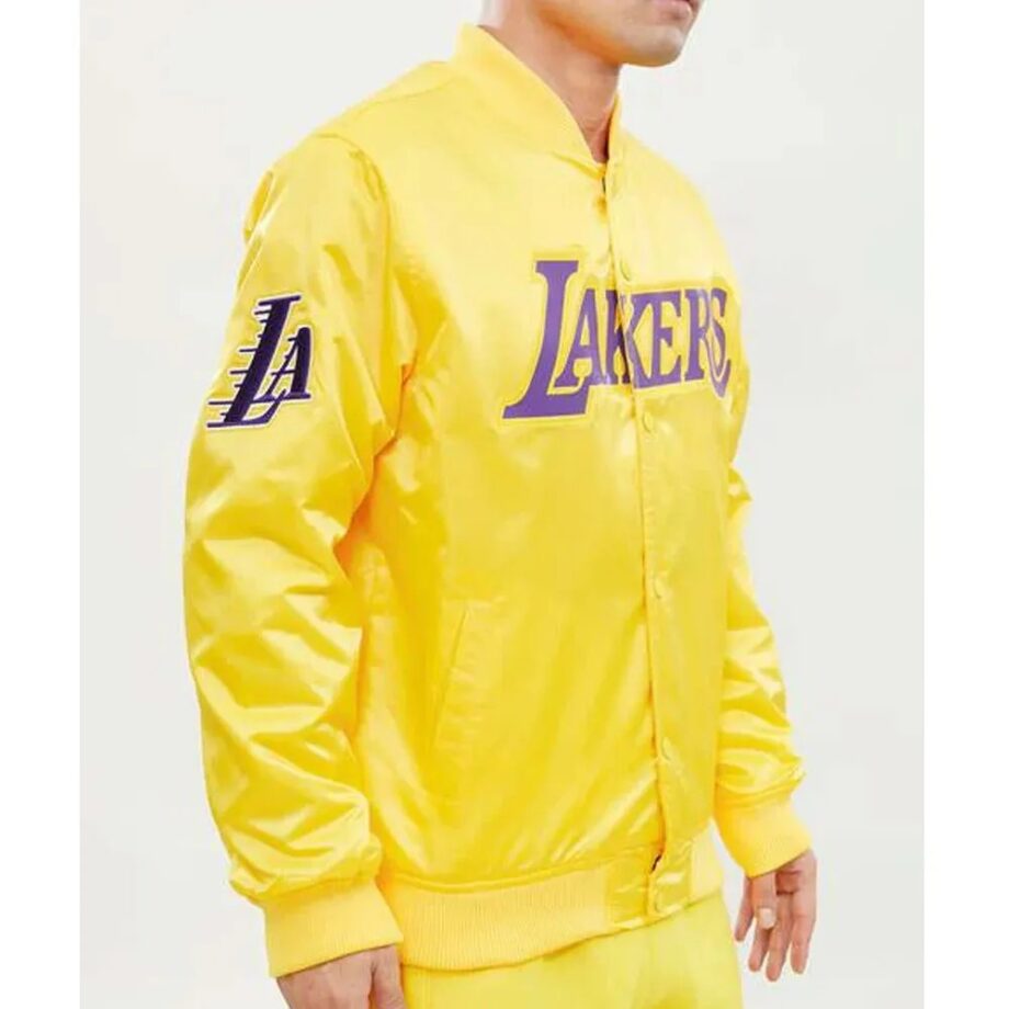 Wordmark Los Angeles Lakers Satin Jacket