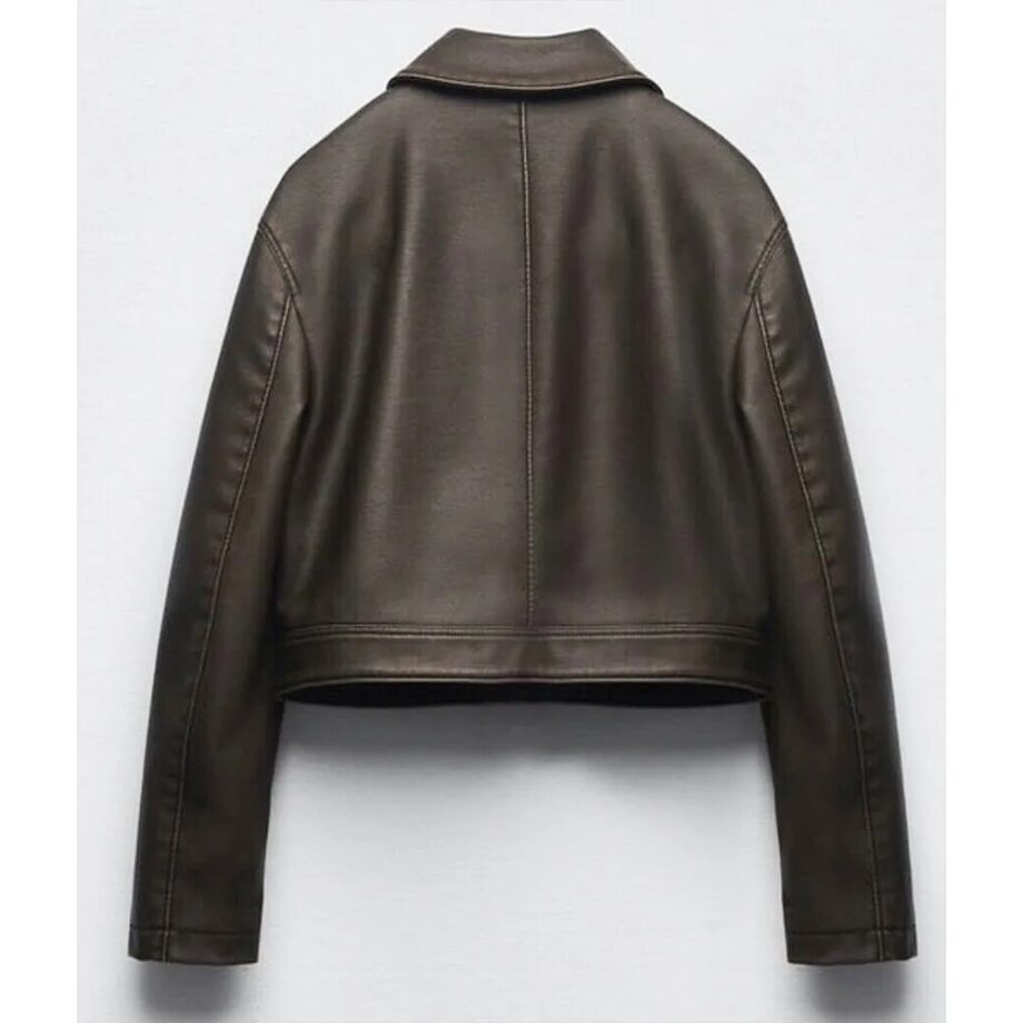 Love Is Blind Micah Lussier Cropped Leather Jacket