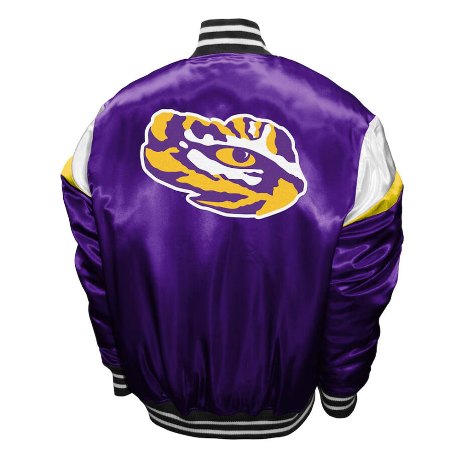 LSU Tigers Power Purple Satin Jacket