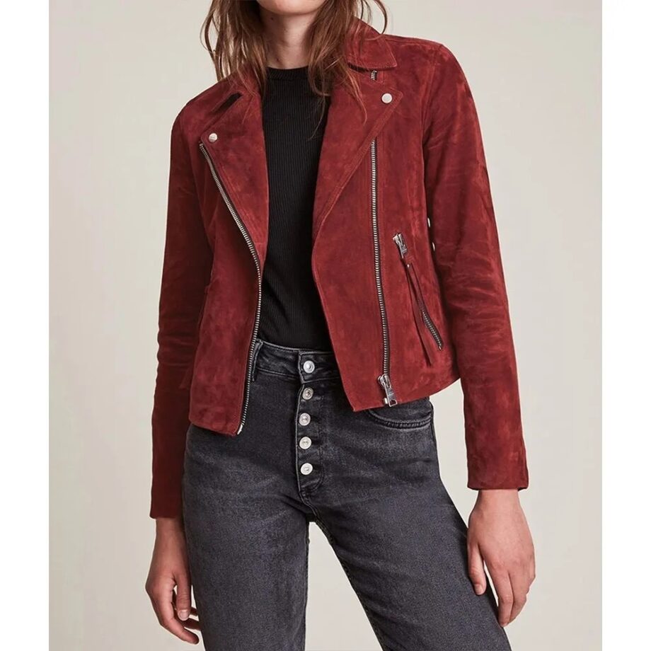Camryn Grimes Suede Brown Jacket