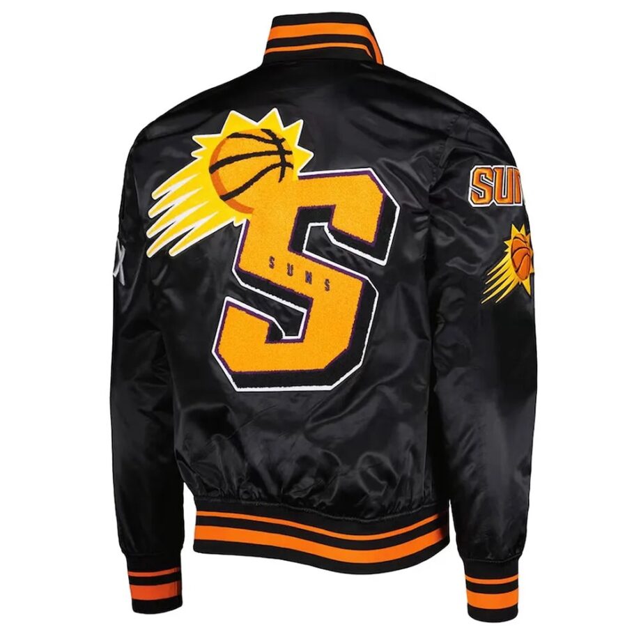 Phoenix Suns Mash Up Capsule Black Satin Jacket