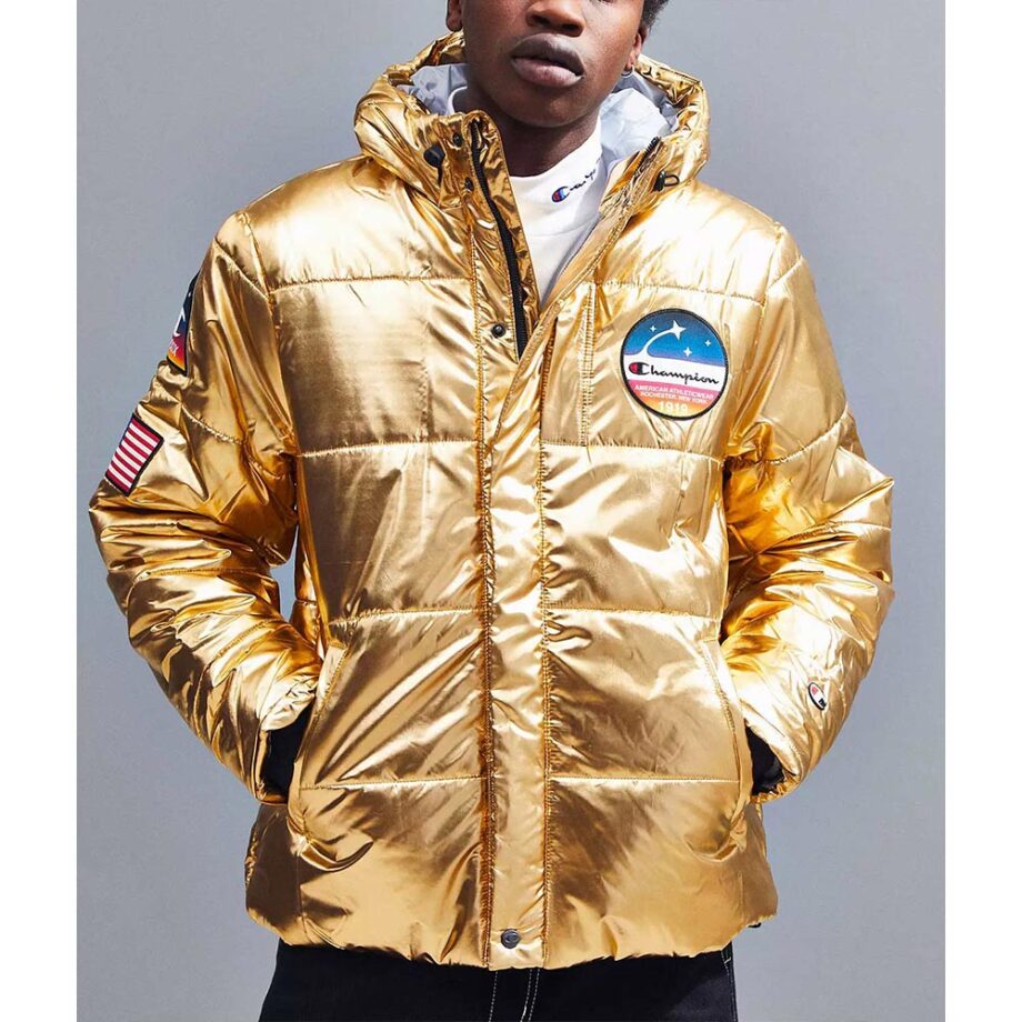 Metallic Champion Puffer Jacket