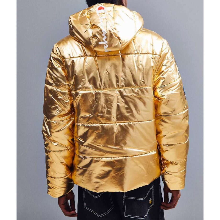 Metallic Champion Puffer Jacket