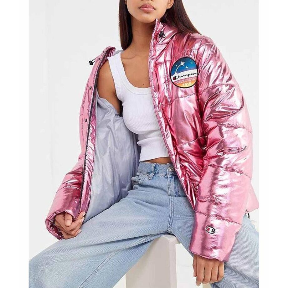 Metallic Champion Puffer Jacket