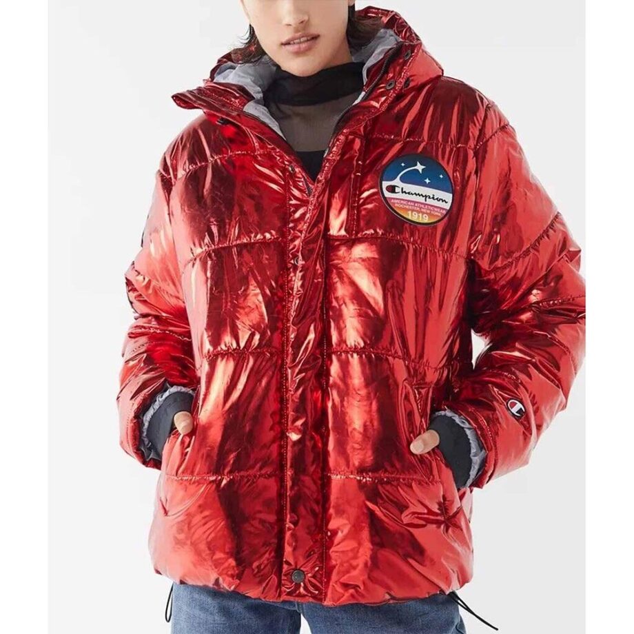 Metallic Champion Puffer Jacket