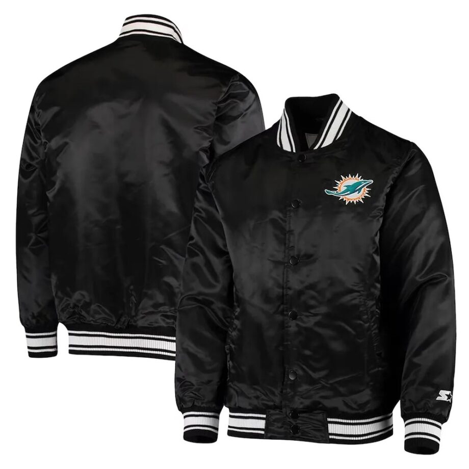 Miami Dolphins Locker Room Satin Jacket