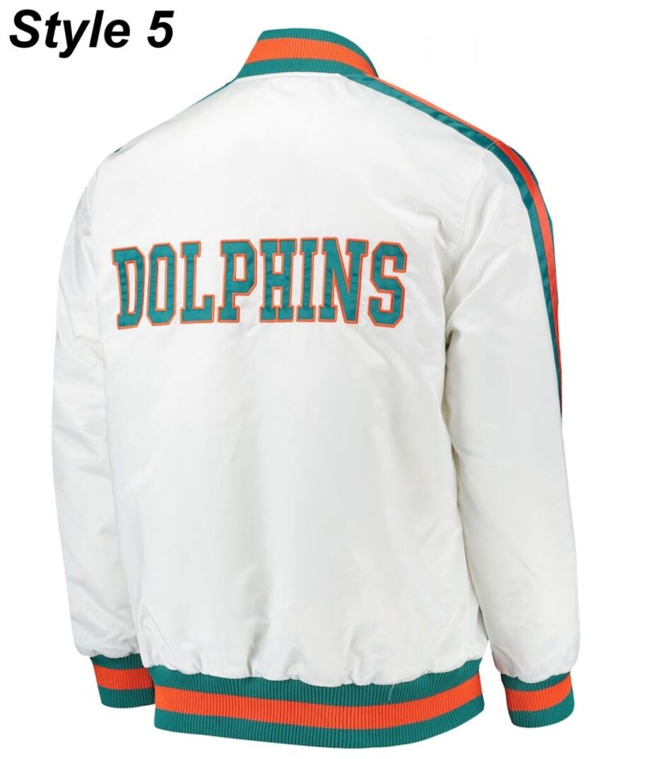 Miami Dolphins Teal Green Bomber Jacket