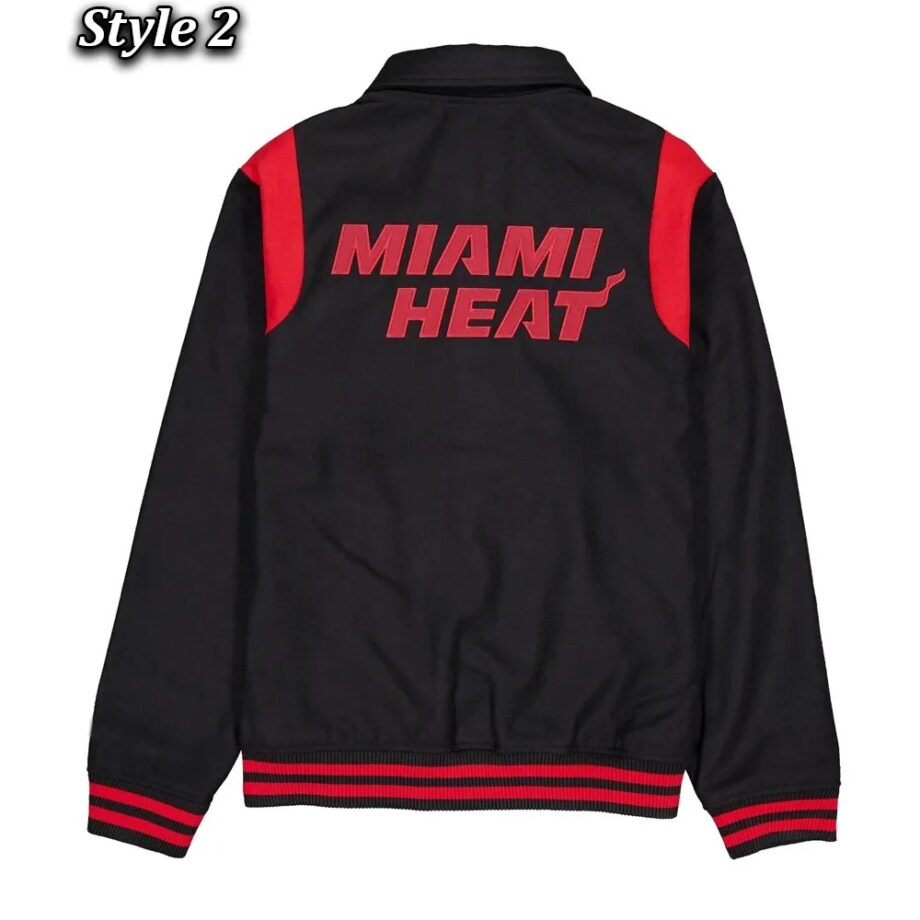 Miami Heat Sport Night Teddy Varsity Jacket
