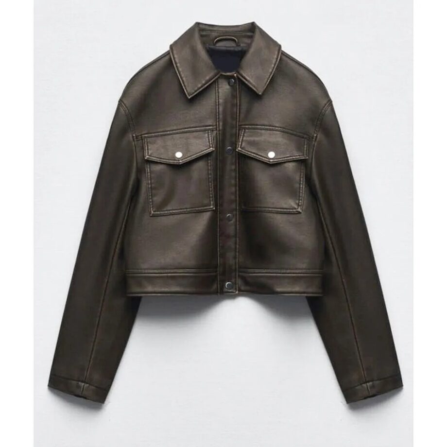Love Is Blind Micah Lussier Cropped Leather Jacket
