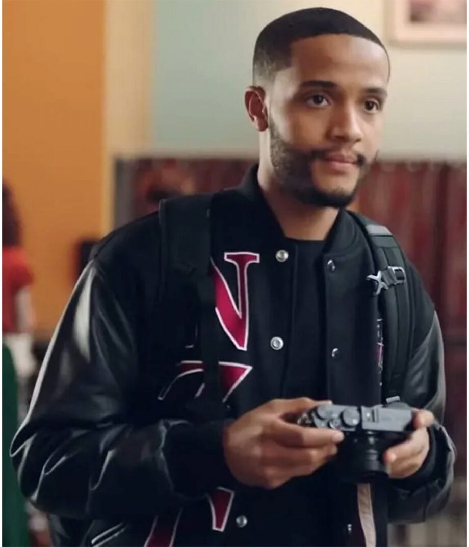 Nicholas L. Ashe Queen Sugar Black Letterman Jacket