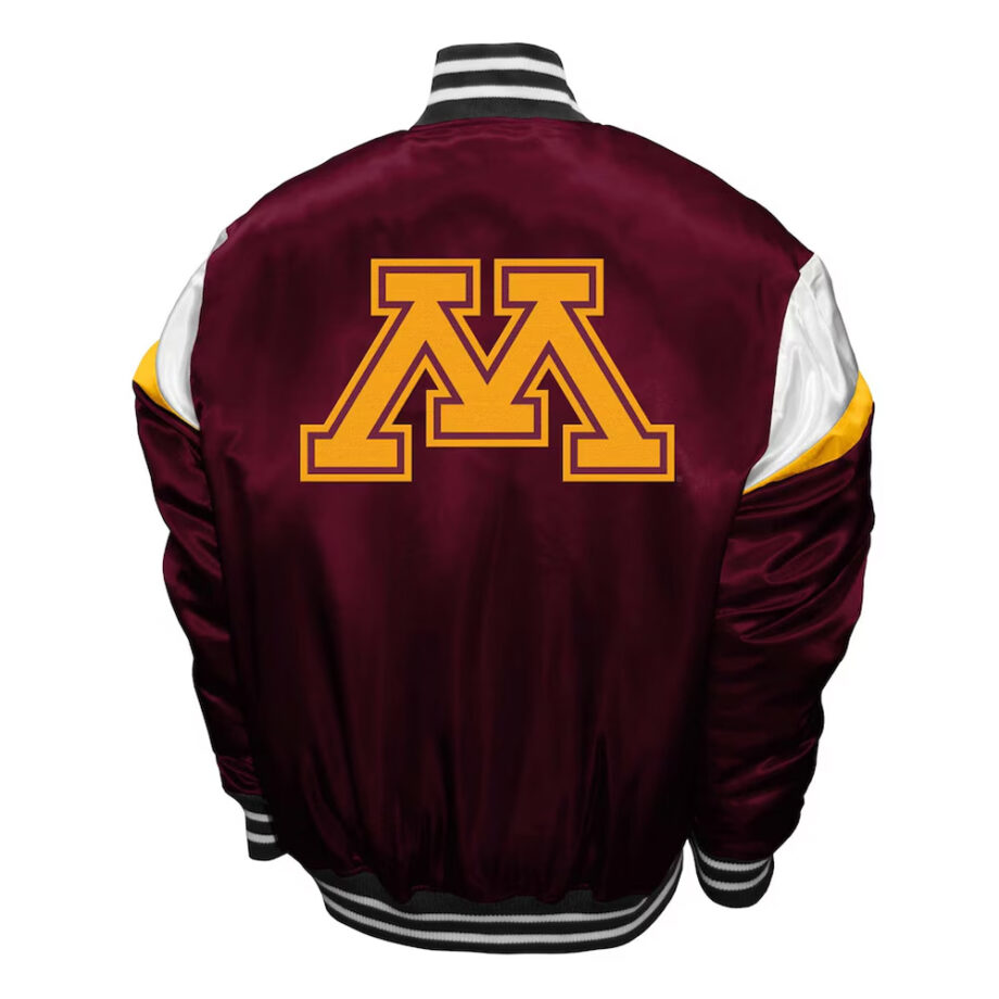 Minnesota Golden Gophers Power Maroon Satin Jacket