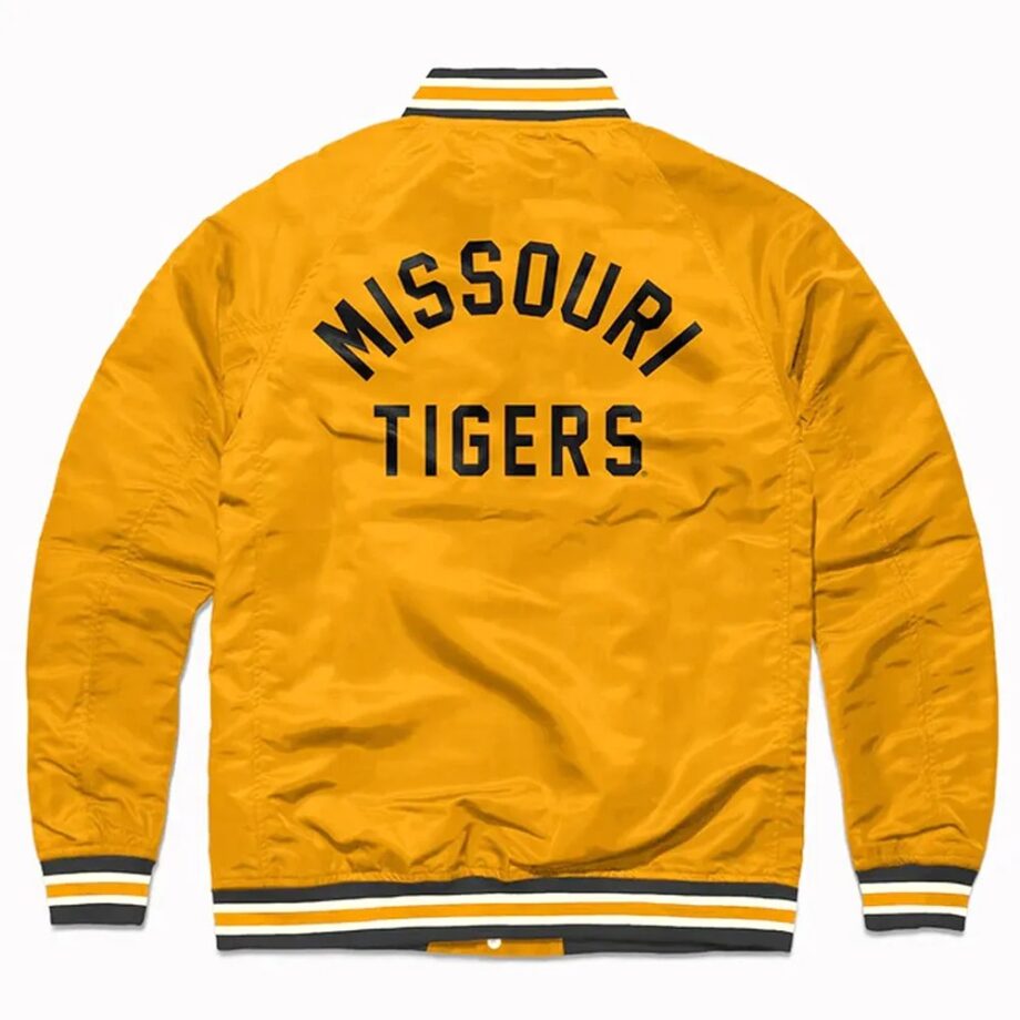 Missouri Tigers Gold Varsity Satin Jacket