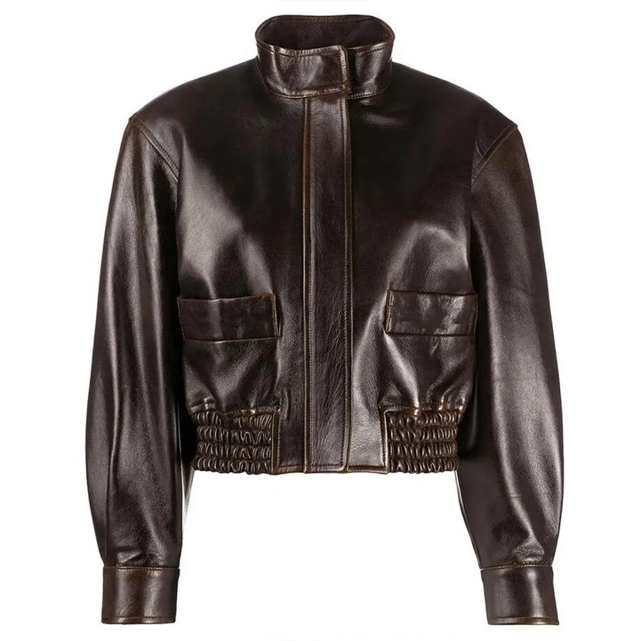 Kennedy McMann Nancy Drew Aviator Leather Jacket