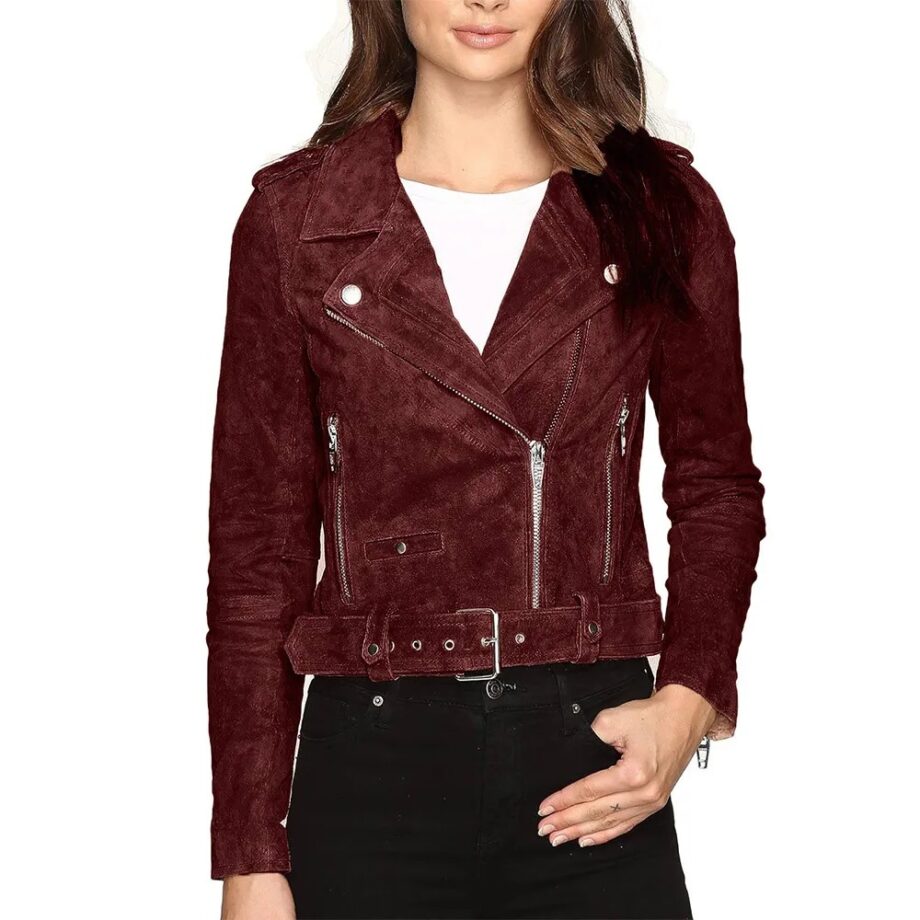 Kennedy McMann Nancy Drew Brown Suede Jacket