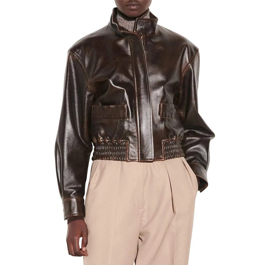 Nancy Drew Kennedy McMann Leather Bomber Jacket