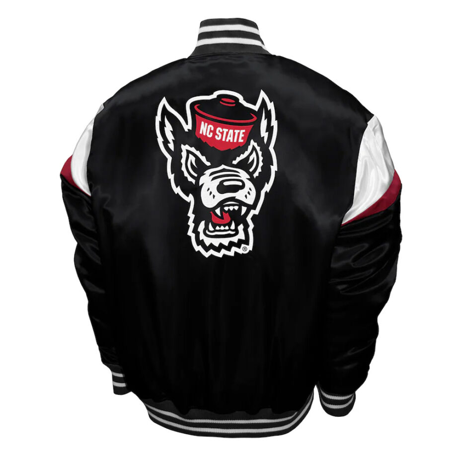 NC State Power Black Satin Jacket