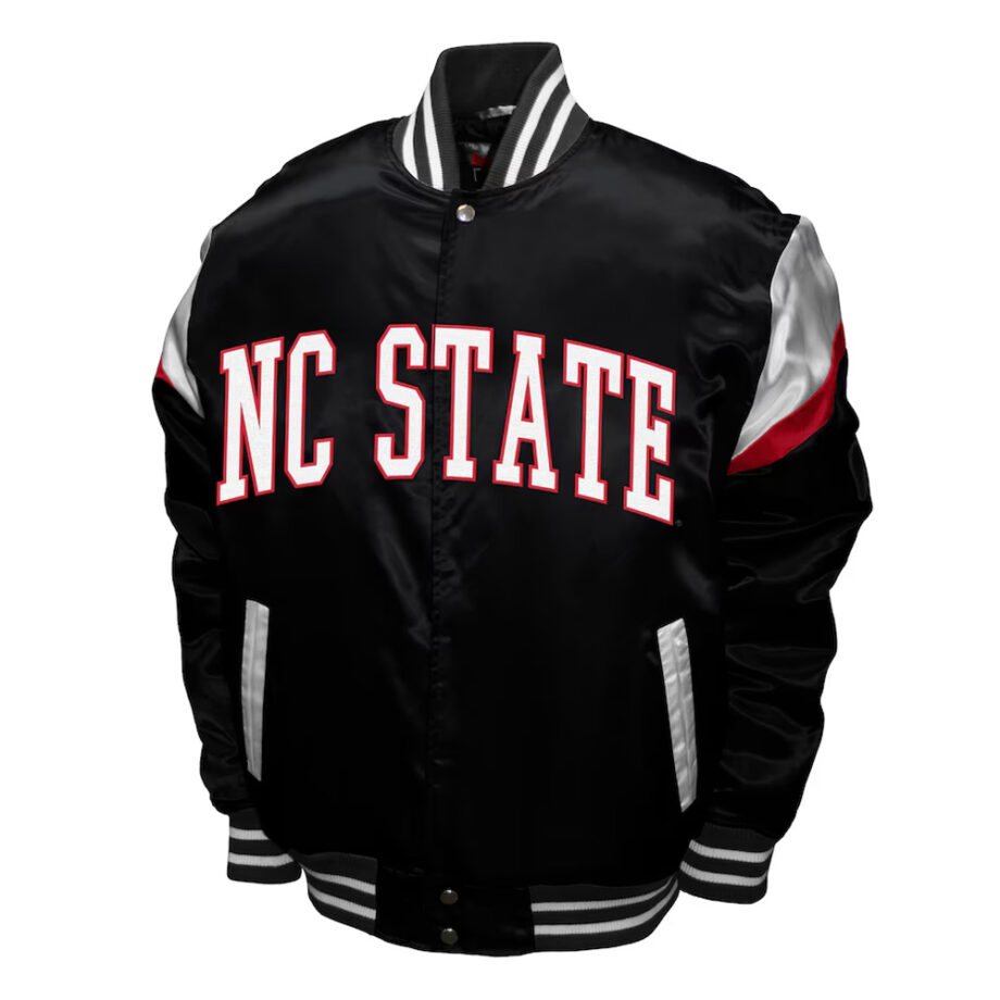 NC State Power Black Satin Jacket