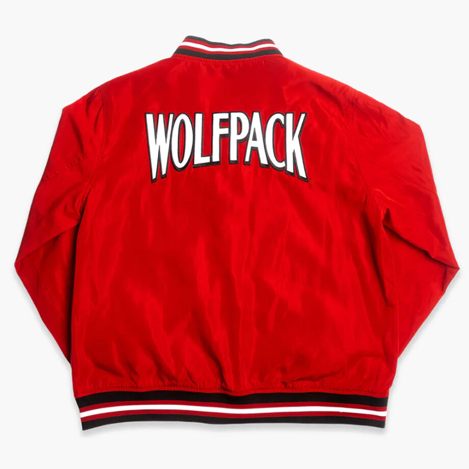 NC State Wolfpack Vintage Logo Red Bomber Jacket
