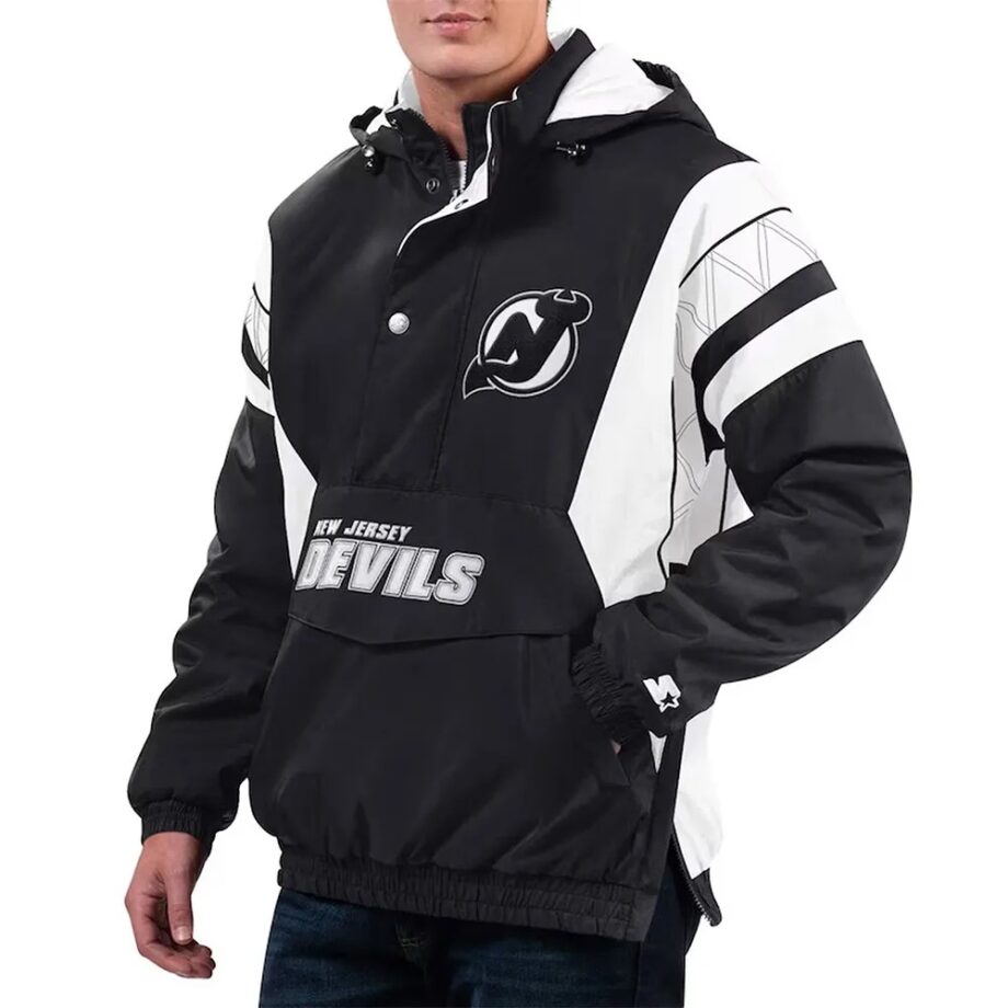 New Jersey Devils Half-Zip Hoodie Jacket